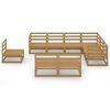 vidaXL 9 Piece Garden Lounge Set Honey Brown Solid Pinewood