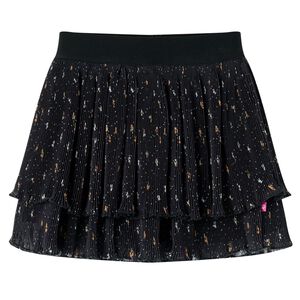 Kids' Skirt Tiered Ruffle Design Black 104