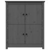 vidaXL Sideboard Grey 83x41.5x100 cm Solid Wood Pine
