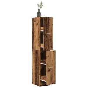 vidaXL Apothecary Cabinet Old Wood 30x41x174,5 cm Engineered Wood