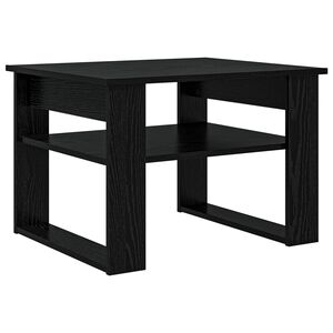 vidaXL Coffee Table Black Oak 64 x 54 x 44 cm Engineered Wood