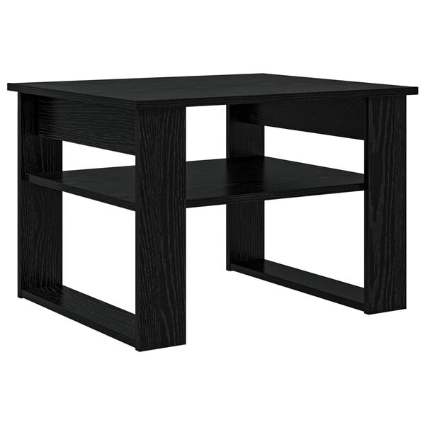 vidaXL Coffee Table Black Oak 64 x 54 x 44 cm Engineered Wood