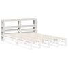 vidaXL Headboard with Shelves White 140 cm Solid Wood Pine