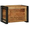 vidaXL Storage Box Brown and Black 60 x 40 x 41 cm Solid Acacia Wood