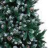 vidaXL Artificial Christmas Tree with Pine Cones and White Snow 210 cm
