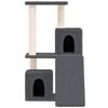 vidaXL Cat Tree with Sisal Scratching Posts Dark Grey 82 cm