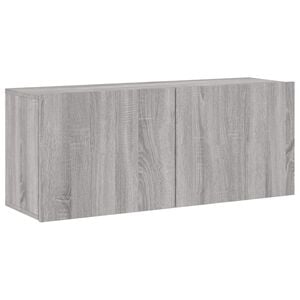 vidaXL TV Cabinet Wall-mounted Grey Sonoma 100x30x41 cm