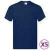 vidaXL Shirt 5 pcs Blue 5XL Cotton