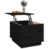 vidaXL Coffee Table Black 40x50x35 cm Solid Wood Pine