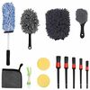 vidaXL Car Brush Set Multicolour Poly Rattan