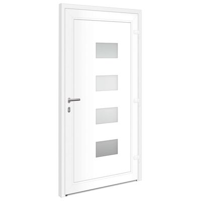vidaXL Front Door Anthracite 100x200 cm Aluminium and PVC