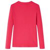 Kids' T-shirt with Long Sleeves Bright Pink 104