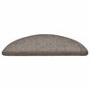 vidaXL Stair Mats Self-adhesive 30 pcs 56x17x3 cm Beige Half Round