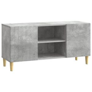 vidaXL TV Cabinet 102 x 34.5 x 50 cm Concrete Grey Engineered Wood