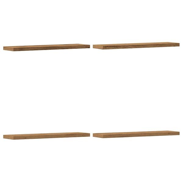 vidaXL Wall Shelves 4 pcs Artisan Oak 40x10x1.5 cm Engineered Wood