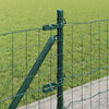 vidaXL Fence with Post Green 0.6 x 25 m Steel and PVC