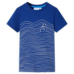 vidaXL Kids'T-shirt Dark Blue 128