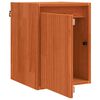 vidaXL Wall Cabinet 2 pcs Wax Brown 30 x 30 x 40 cm Solid Pine Wood