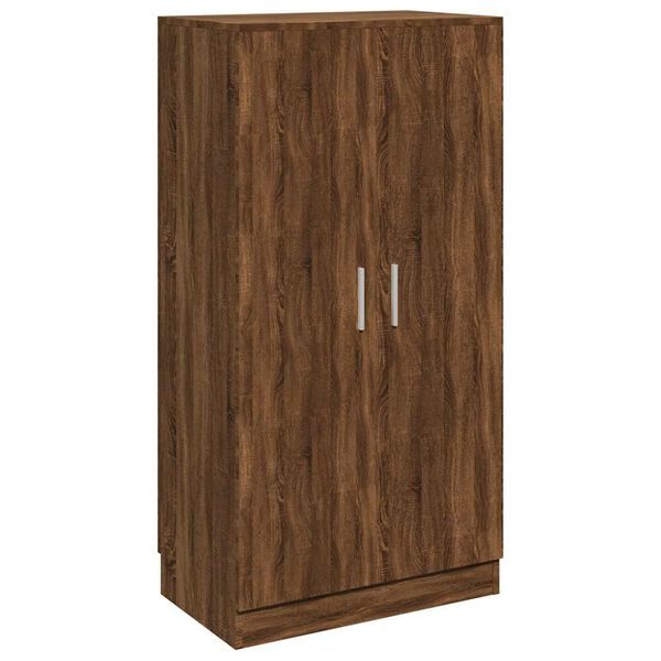 vidaXL Shoe Cabinet Brown Oak 55x35x108 cm Engineered Wood