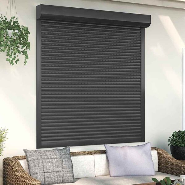 vidaXL Roller Shutter Aluminium 140x150 cm Anthracite