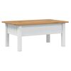 vidaXL Coffee Table White 100x60x43.5 cm Solid Pine Wood Panama Range