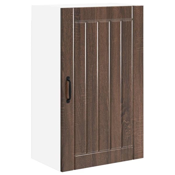 vidaXL Dishwasher Panel Lucca Brown Oak 50 x 31 x 80 cm