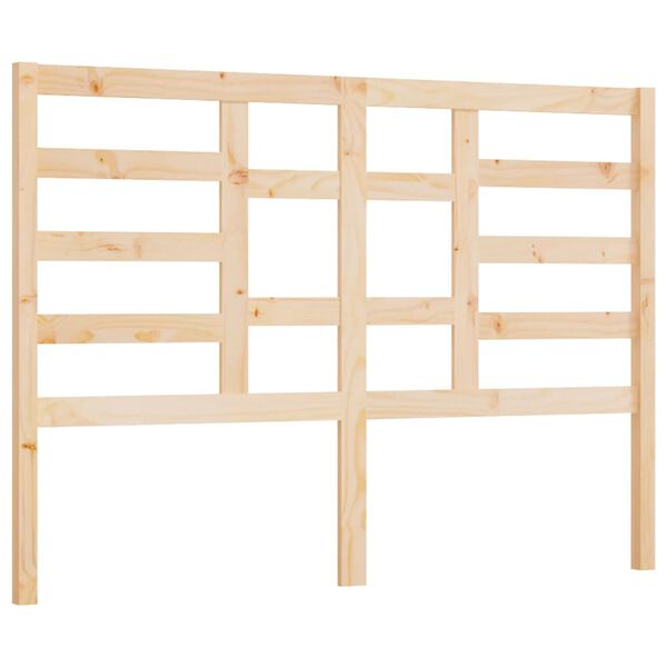 vidaXL Bed Headboard 156x4x104 cm Solid Wood Pine