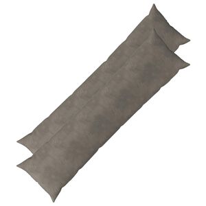 vidaXL Cushion with Pillow HEERLEN 2 pcs Light Grey Velvet