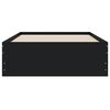 vidaXL Bed Frame with Drawers without Mattress Black 90x190 cm Single