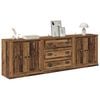 vidaXL Sideboards 3 pcs Old Wood 210 x 35.5 x 67.5 cm Engineered Wood
