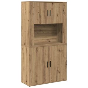 vidaXL Highboard Artisan Oak 80 x 33 x 150 cm Engineered Wood