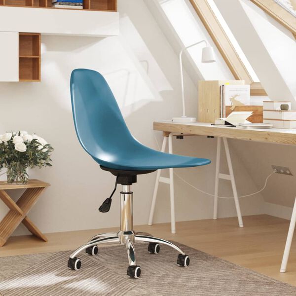vidaXL Swivel Office Chair Turquoise PP