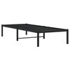 vidaXL Metal Bed Frame without Mattress Black 80x200cm