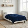 vidaXL Winter Duvet Quilted Dark Blue 155 x 200 cm Microfiber
