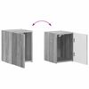 vidaXL TV Cabinet Set Wall-mounted 4 pcs Grey Sonoma Engineered Wood