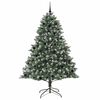vidaXL Artificial Christmas Tree with 300 LEDs with Stand Green 210 cm