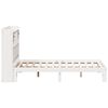 vidaXL Bookcase Bed without Mattress White 160x200cm Solid Wood Pine