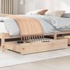 vidaXL Under-Bed Drawers with Wheels 2 pcs 95x55x17 cm Solid Wood Pine