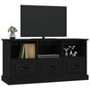vidaXL TV Cabinet Black 100x35x50 cm Engineered Wood
