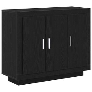 vidaXL Sideboard Black Oak 92 x 35 x 75 cm Engineered Wood
