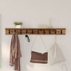 vidaXL Wall-Mounted Coat Rack Old Wood 100 x 10.5 x 10.5 cm