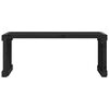 vidaXL Garden Bench Extendable Black 212.5x40.5x45 cm Solid Wood Pine