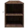 vidaXL TV Wall Cabinet with LED Brown Oak 180x31x39.5 cm