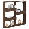 vidaXL Wall Cabinet Brown Oak 80x15x80 cm Engineered Wood