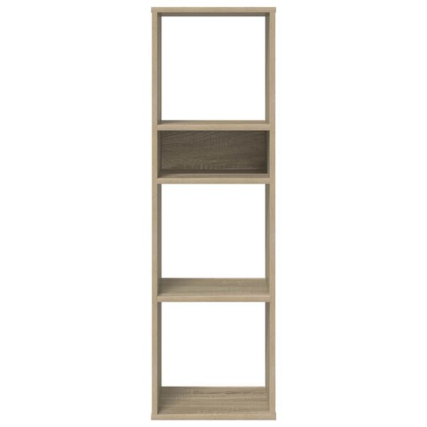 vidaXL Book Cabinet Sonoma Oak 34x31x112 cm Engineered Wood
