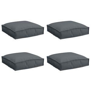 vidaXL Pallet Cushion for suitable for Seat 4 pcs Anthracite 40 x 40 x 8 cm