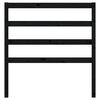 vidaXL Bed Headboard Black 81x4x100 cm Solid Wood Pine