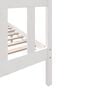 vidaXL Bed Frame without Mattress White Solid Wood 140x200 cm (810083+814195)