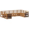 vidaXL Sectional Sofa Set 7 pcs Natural Solid Acacia Wood