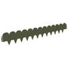 vidaXL Lawn Edging 50 pcs 103 x 15 cm Steel Olive Green